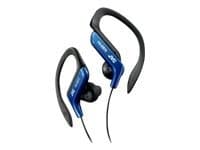 JVC HA-EB75-A-E - Sport - ørepropper - ørepropp - over-øret-montering - kablet - blå