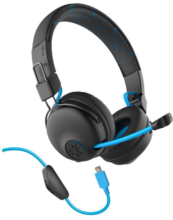 JLab Audio Play Gaming Wireless Headset On Ear, Black/Blue