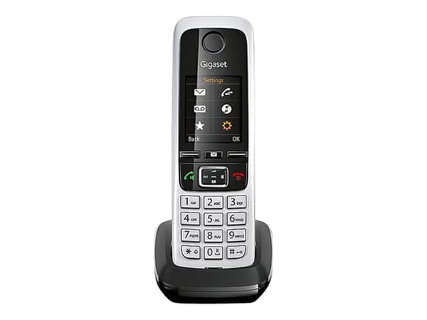 Gigaset C430HX - Trådløst ekstra håndsett med anrops-ID - DECT\GAP - SIP, RTP - svart, sølv
