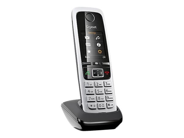 Gigaset C430HX - Trådløst ekstra håndsett med anrops-ID - DECT\GAP - SIP, RTP - svart, sølv