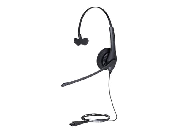 Jabra Biz 1500 Mono Hodesett Koblet med ledninger (ikke trådløs) Hodebånd Kontor/kundesenter Sort