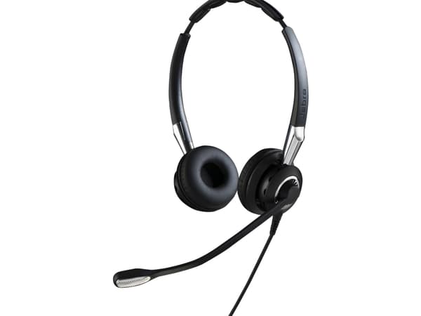 Jabra Biz 2400 II QD Duo NC Wideband Hodesett Koblet med ledninger (ikke trådløs) Hodebånd Kontor/kundesenter Sort