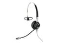 Miniatyrbilde 2 av 5: Jabra Biz 2400 II QD Mono NC 3-in-1 Wideband Hodesett Koblet med ledninger (ikke trådløs) Halsbånd, Ørekrok, Hodebånd Kontor/kundesenter Sort, Sølv