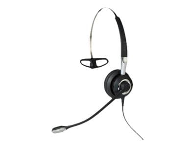 Jabra Biz 2400 II QD Mono NC 3-in-1 Wideband Hodesett Koblet med ledninger (ikke trådløs) Halsbånd, Ørekrok, Hodebånd Kontor/kundesenter Sort, Sølv