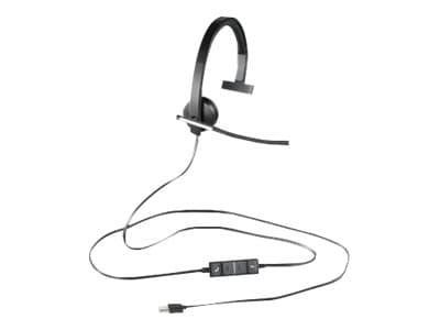 Logitech USB Headset Mono H650e - Headset - på øret - kabling