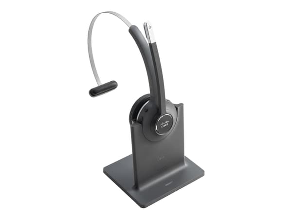 Cisco 561 Wireless Single - Hodesett - on-ear - konvertibel - DECT - trådløs - med Standard Base Station - for IP Phone 68XX, 78XX, 88XX; Unified IP