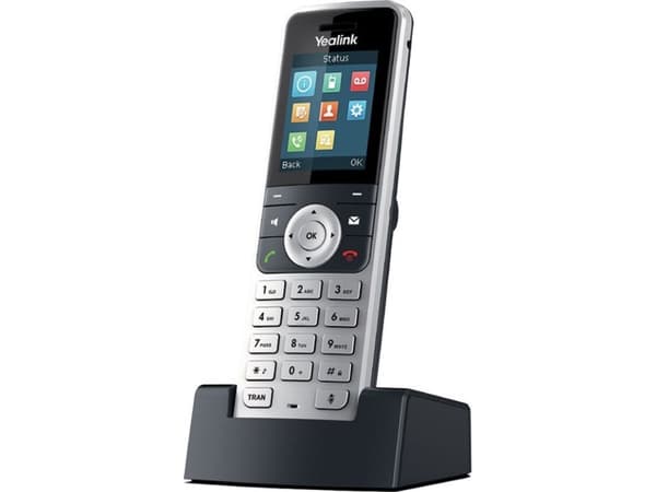 Yealink W53H, Musta, Hopea, TFT, 4,57 cm (1.8"), 128 x 160 pikseliä, 18 h, 200 h