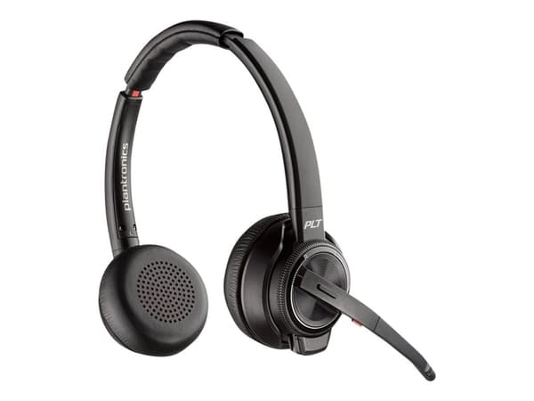 Poly Savi 8200 Series W8220/A - Hodesett - on-ear - DECT / Bluetooth - trådløs - aktiv støydemping