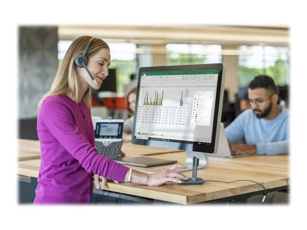 Cisco 561 Wireless Single - Hodesett - on-ear - konvertibel - DECT 6.0 - trådløs - med Multibase Station - for Webex Board 55, Board 70, Board 85, Co