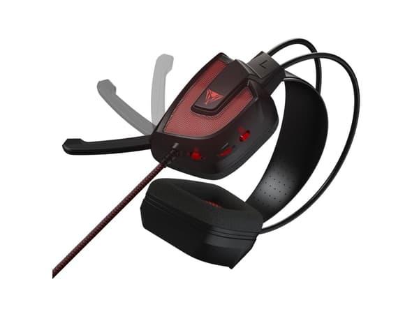 Patriot Viper V360 - Gaming - headset - fullstorlek - kabelansluten - USB - ljudisolerande - svart