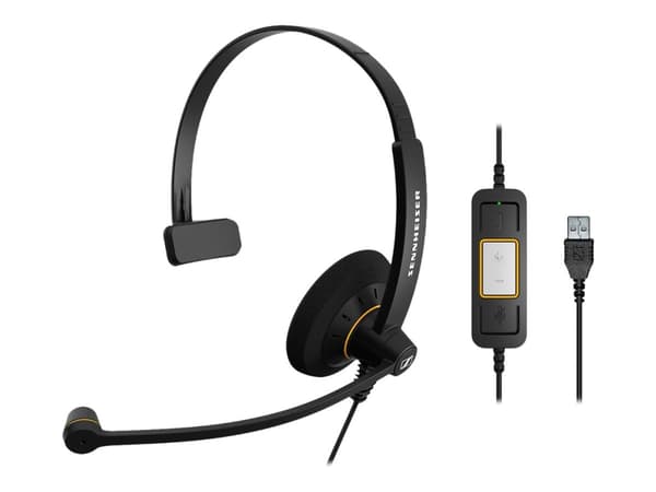 EPOS IMPACT SC 30 USB ML - Headset - på örat - kabelansluten - USB - överstrykningar i svart med orange