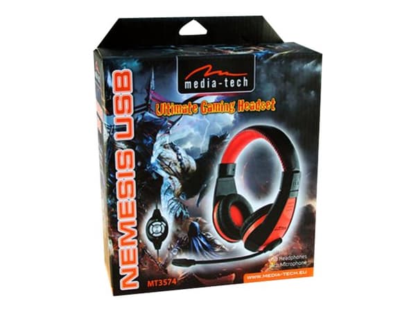 Media-Tech NEMESIS MT3574 - Hodesett - full størrelse - kablet - USB