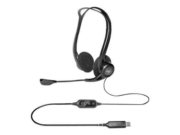 Logitech PC Headset 960 USB - Headset - på øret - kabling