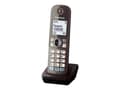 Miniatyrbild 1 av 5: Panasonic KX-TGA681, brun, 4,57 cm (1,8"), 103 x 65 pixlar, monokrom, vit, nickelmetallhydrid (NiMH) (kräver basenhet)