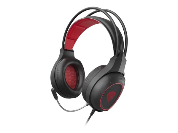 Genesis Radon 300 - Hodesett - on-ear - kablet - USB - rød, svart