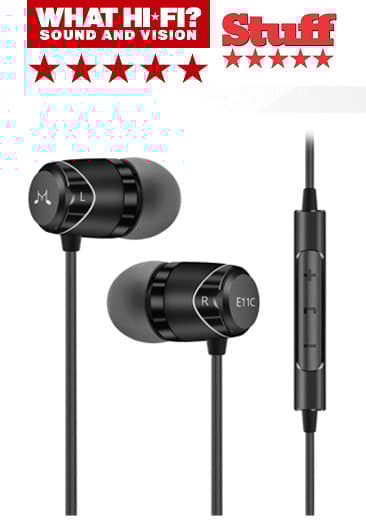 SoundMAGIC E11C In-Ear hörlurar med mick Black