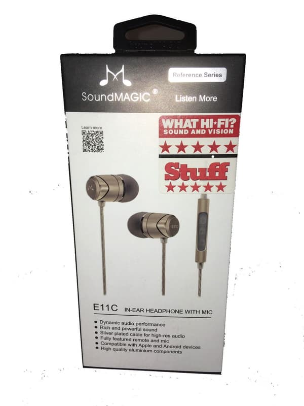 SoundMAGIC E11C In-Ear hörlurar med mick Dark Gun