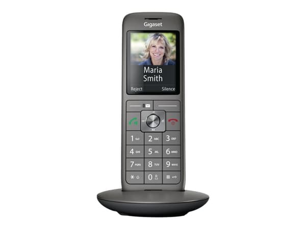 Gigaset CL660HX - Trådløst ekstra håndsett med anrops-ID - DECT\GAP - svart, antrasitt