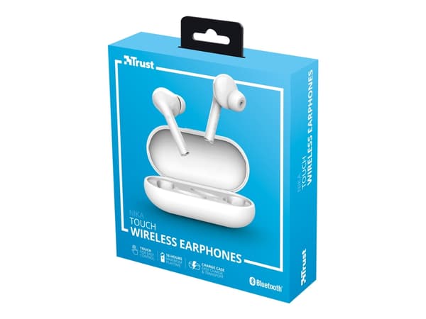 Trust Nika Headset True Wireless Stereo (TWS) I öra Samtal/musik Bluetooth Vit