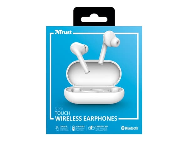 Trust Nika Headset True Wireless Stereo (TWS) I öra Samtal/musik Bluetooth Vit