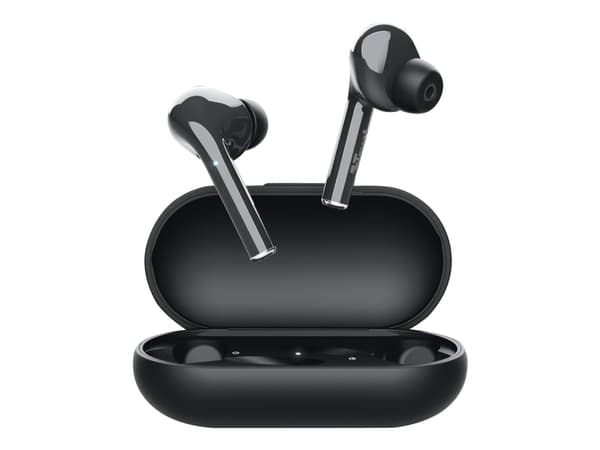 Trust Nika Touch - True wireless-hodetelefoner med mikrofon - i øret - Bluetooth - svart