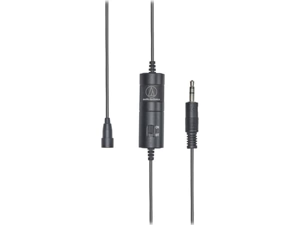 Audio-Technica ATR3350x, Mikrofon med klemme, Retningsuavhengig, Koblet med ledninger (ikke trådløs), 3.5 mm (1/8"), Svart, Batteri