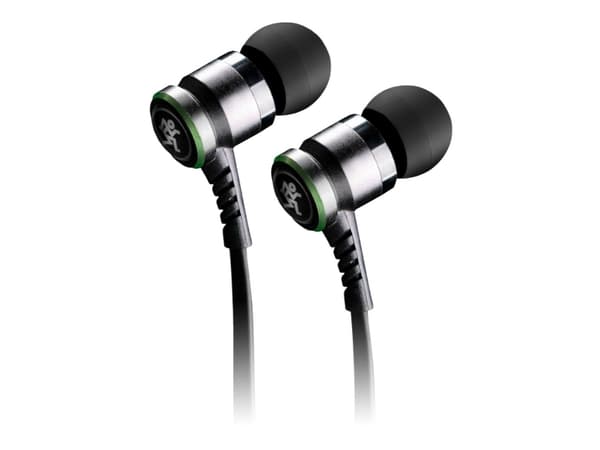 Mackie CR-Buds, Kuulokkeet, In-ear, Calls/Music, Musta, Hopea, Kaksikanavainen, Johdollinen ohjausyksikkö