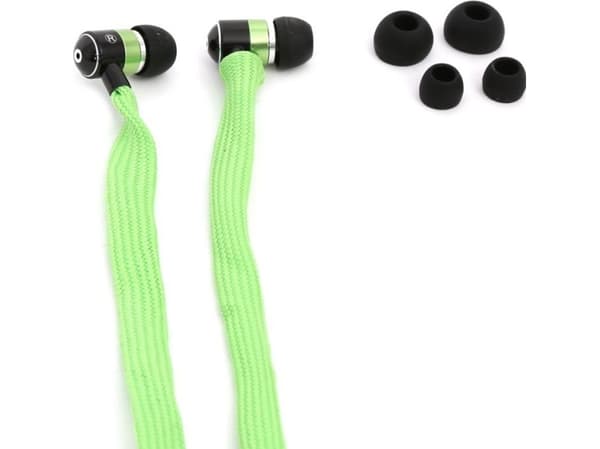 Freestyle Shoelace headphones, with mic, green (42778)