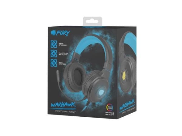 NATEC Fury stereo headset Warhawk RGB