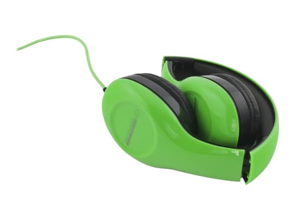 Esperanza EH138G SOUL - Hodetelefoner - full størrelse - kablet - 3,5 mm jakk - grønn