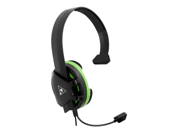 Turtle Beach RECON CHAT - Hodesett - full størrelse - kablet - 3,5 mm jakk - svart/grønn - for Microsoft Xbox One, One S, One S All-Digital Edition,