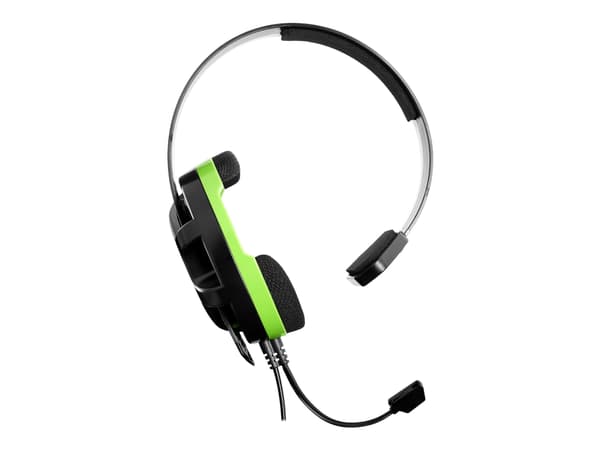 Turtle Beach RECON CHAT - Hodesett - full størrelse - kablet - 3,5 mm jakk - svart/grønn - for Microsoft Xbox One, One S, One S All-Digital Edition,