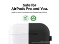 Miniatyrbild 4 av 5: elago Original - Fodral för trådlösa hörlurar - silikon - svart - för Apple AirPods Pro