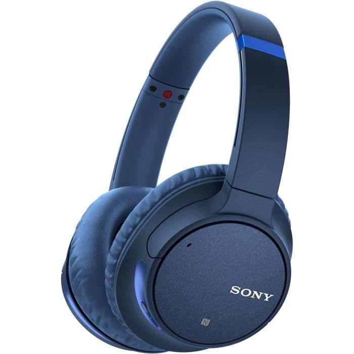 SONY WHCH700NL støjreduktion Bluetooth-hovedtelefoner - 35 timers batterilevetid - kablet lytteindstilling - blå