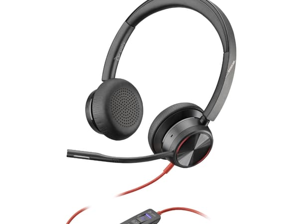 POLY Blackwire 8225, Kabel, Kontor/callcenter, 20 - 20000 hz, 186 g, Headset, Svart