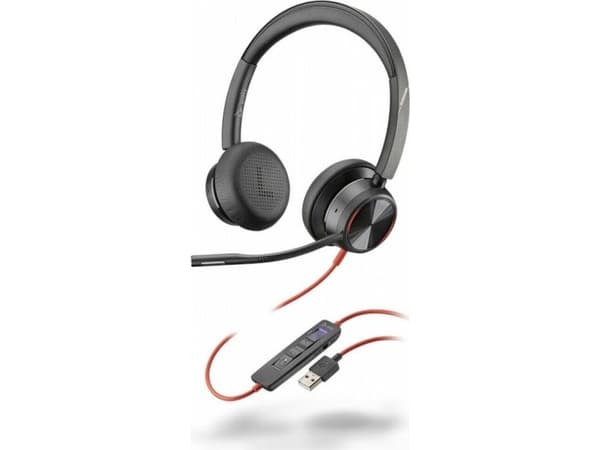POLY Blackwire 8225, Kabel, Kontor/callcenter, 20 - 20000 hz, 186 g, Headset, Svart