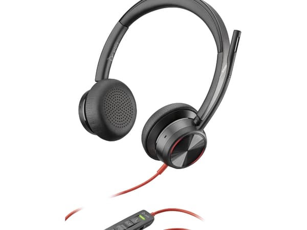 POLY Blackwire 8225, Kabel, Kontor/callcenter, 20 - 20000 hz, 186 g, Headset, Svart