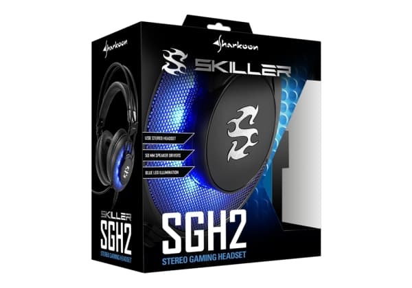 Sharkoon SKILLER SGH2, Headset, Huvudband, Spela, Svart, Binaural, 2,5 m