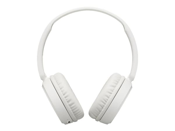 JVC HA-S35BT - Hörlurar med mikrofon - på örat - Bluetooth - trådlös - vit