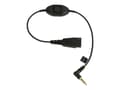 Miniatyrbild 4 av 5: Jabra - Headset-kabel - Snabburkoppling hane till mini-phone stereo 3.5 mm hane - 30 cm