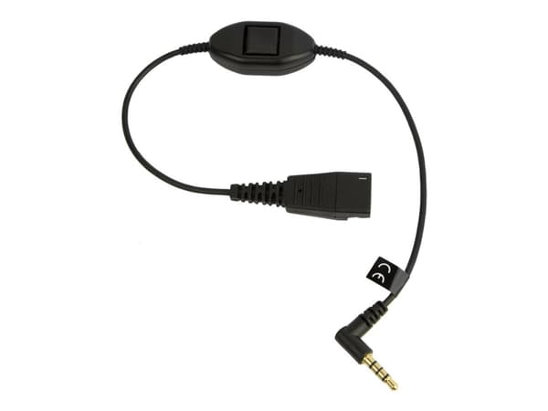 Jabra - Headset-kabel - Snabburkoppling hane till mini-phone stereo 3.5 mm hane - 30 cm