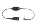 Miniatyrbild 5 av 5: Jabra - Headset-kabel - Snabburkoppling hane till mini-phone stereo 3.5 mm hane - 30 cm