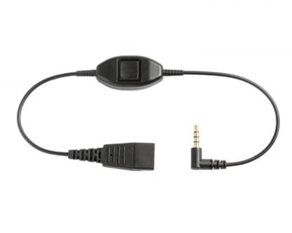 Jabra - Headset-kabel - Snabburkoppling hane till mini-phone stereo 3.5 mm hane - 30 cm