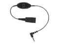 Miniatyrbild 2 av 5: Jabra - Headset-kabel - Snabburkoppling hane till mini-phone stereo 3.5 mm hane - 30 cm