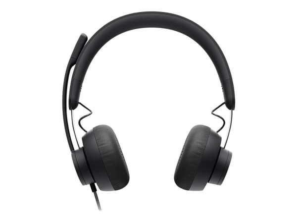 Logitech Zone Wired - Hodesett - on-ear - kablet - USB-C - grafitt