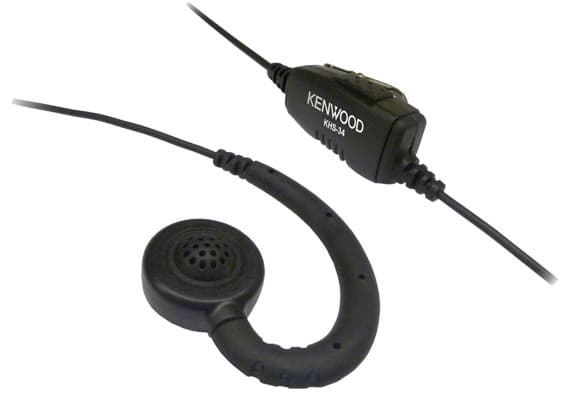 Kenwood Electronics KHS-34, Koblet med ledninger (ikke trådløs), Hodesett, Sort