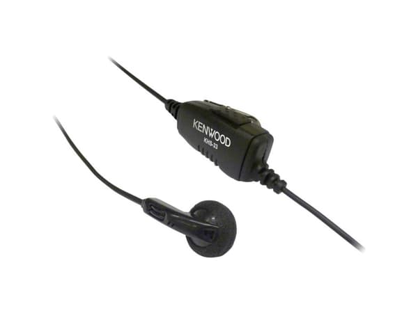 Kenwood Electronics KHS-33, kuulokkeet, korvakuulokkeet, musta, mono, langallinen, kuulonsisäiset kuulokkeet