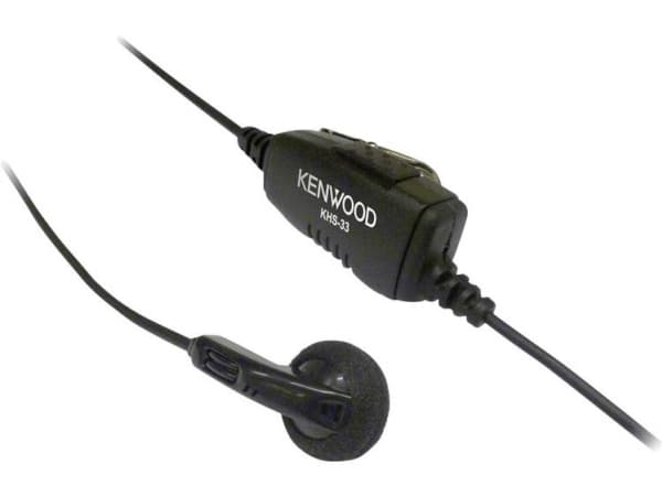 Kenwood Electronics KHS-33, kuulokkeet, korvakuulokkeet, musta, mono, langallinen, kuulonsisäiset kuulokkeet
