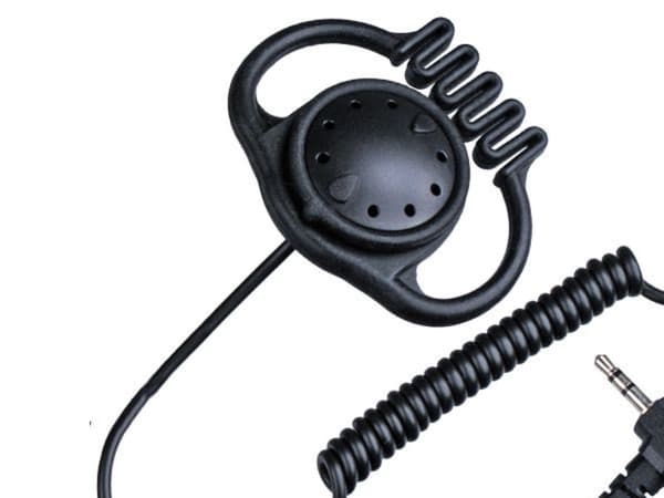 Albrecht OH-2A, Kuulokkeet, Ear-hook, Musta, Yksikanavainen, Langallinen, Korvanpäällis