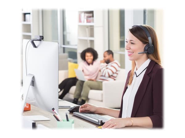 Logitech Zone Wireless MS - Hodesett - on-ear - Bluetooth - trådløs - aktiv støydemping